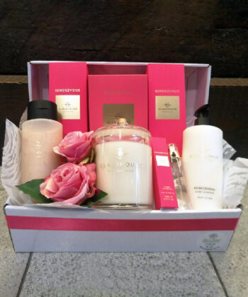 Pink Rendezvous Hamper - Glasshouse Fragrances Gift Pack - Gold Coast Florist - Buds 2 Bouquets