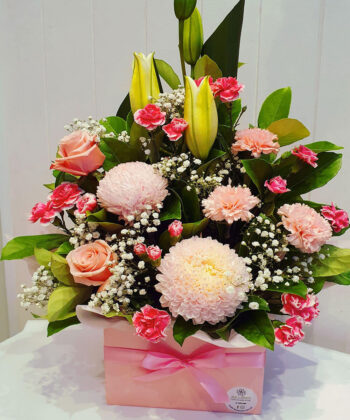 The Blushing Snow - Gold Coast Florist Buds 2 Bouquets